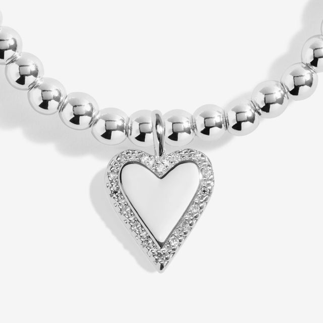 Joma Jewellery Silver Bracelet - With Love Christmas - A Little