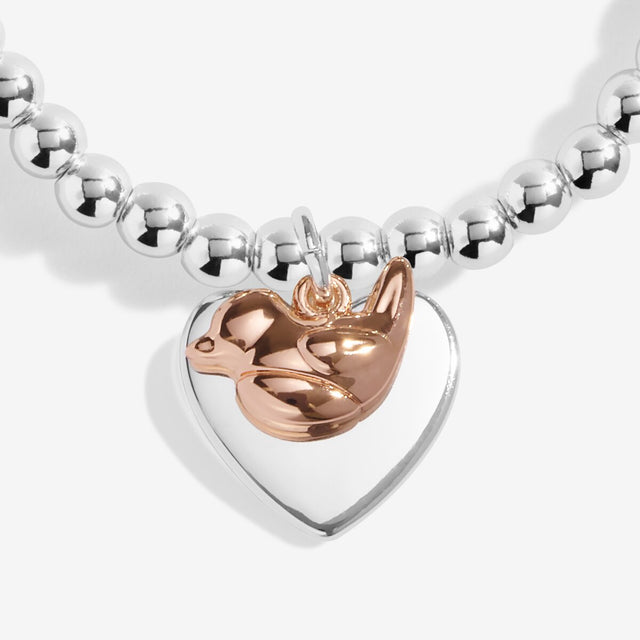 Joma Jewellery Silver Bracelet - Christmas Robin - A Little