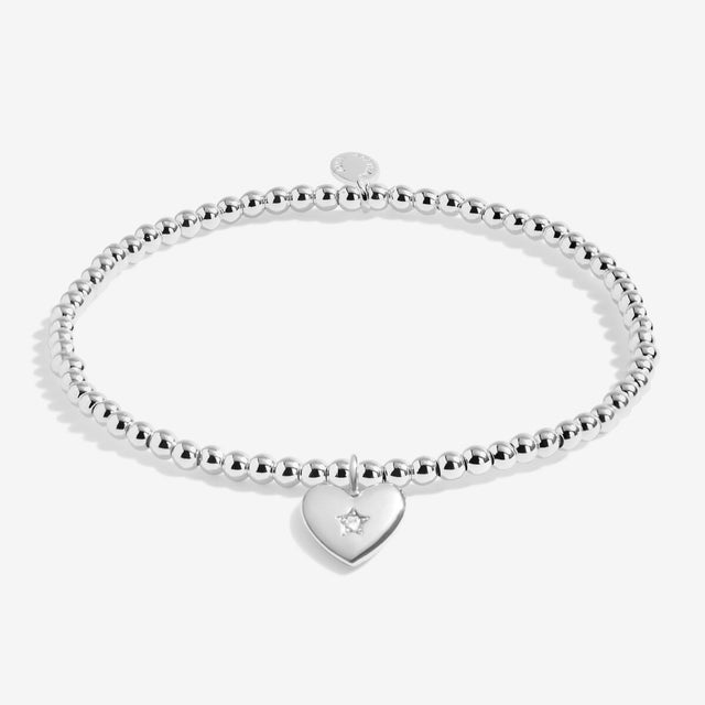 Joma Jewellery Silver Bracelet - Peace, Love And Joy - A Little