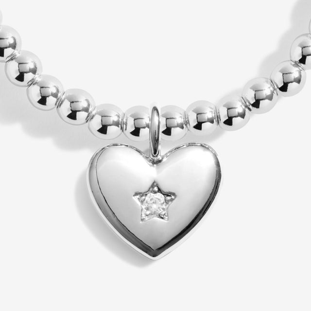 Joma Jewellery Silver Bracelet - Peace, Love And Joy - A Little