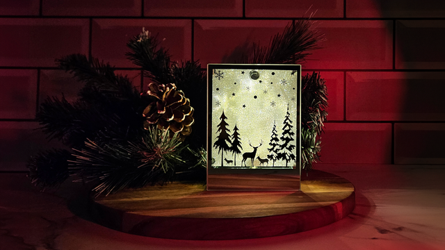 Gleneagles Shimmer Scapes Set Of 3 Glass LED Illuminations