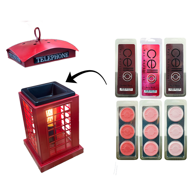 Cello Telephone Box Electric Wax Burner