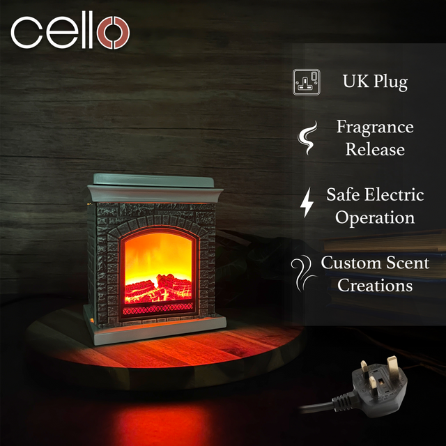 Cello Cosy Fireplace Electric Wax Burner