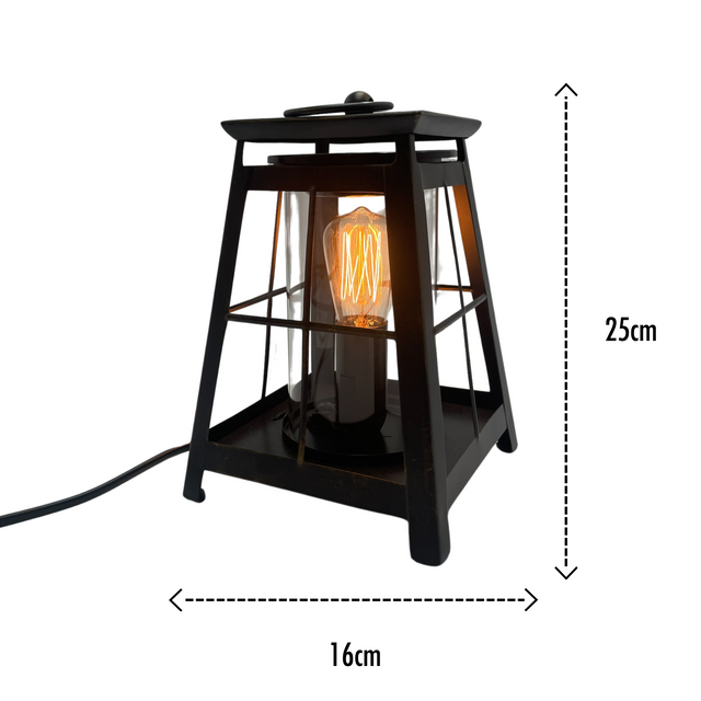 Cello Edison Metal Electric Wax Burner Lantern