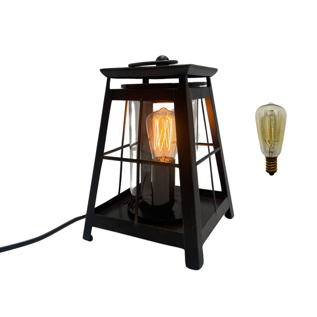 Cello Edison Metal Electric Wax Burner Lantern