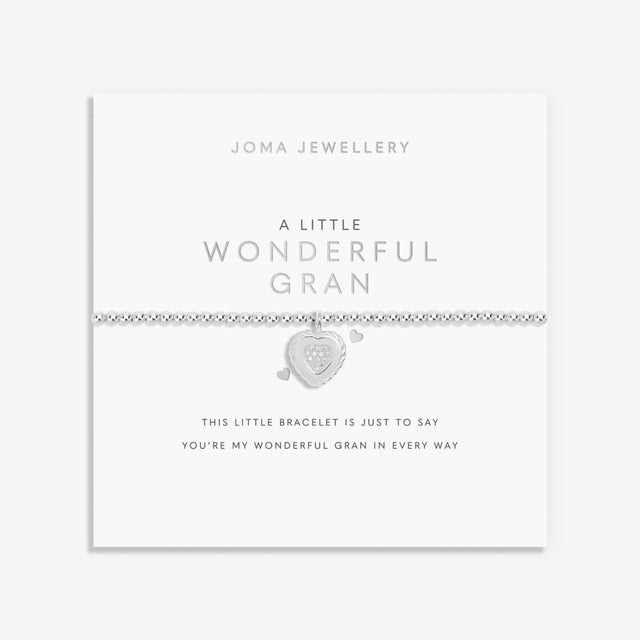 Joma Jewellery Silver Bracelet - Wonderful Gran - A Little
