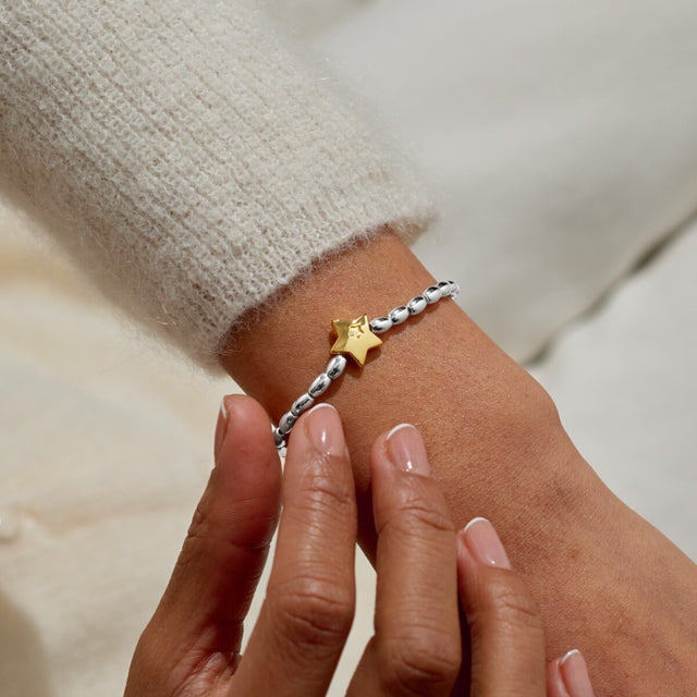 Joma Jewellery Silver & Gold Bracelet - Merry Christmas - A Little