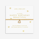 Joma Jewellery Gold Bracelet - Happy Birthday Beautiful - A Little