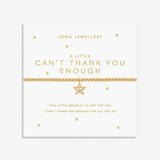 Joma Jewellery Gold Bracelet - Can't Thank You Enough - A Little