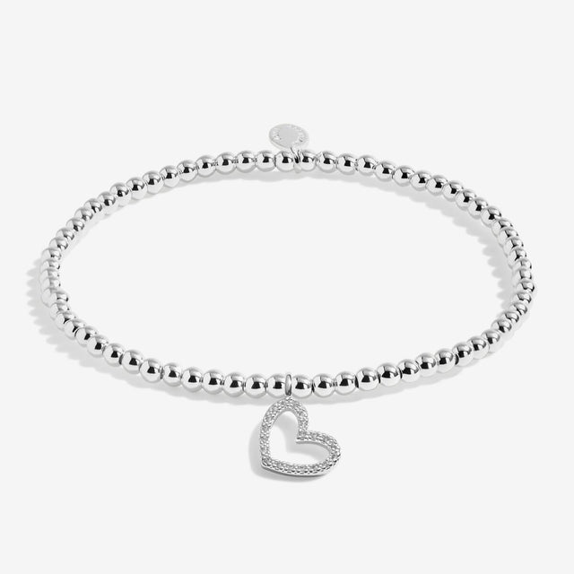 Joma Jewellery Silver Bracelet - Merry Christmas Super Sister - A Little