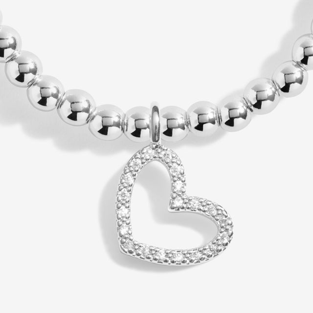 Joma Jewellery Silver Bracelet - Merry Christmas Super Sister - A Little