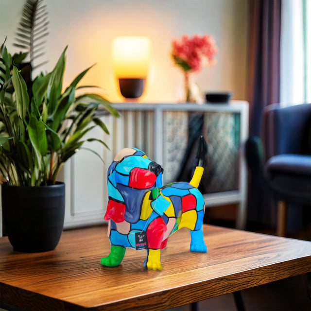 Dog ornament graffiti style - basset hound