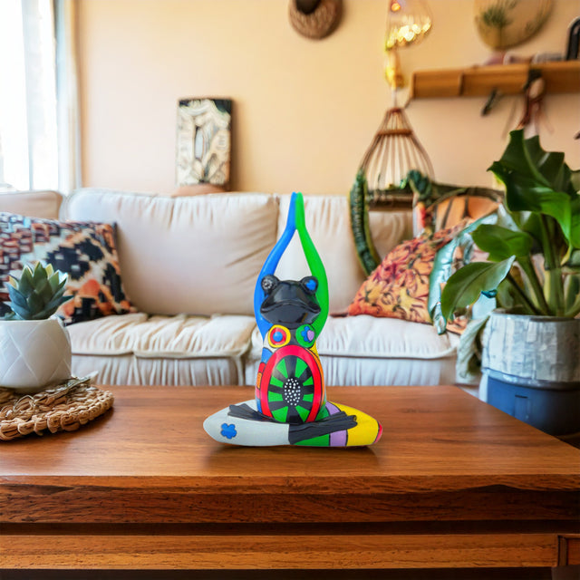 yoga ornament - frog design