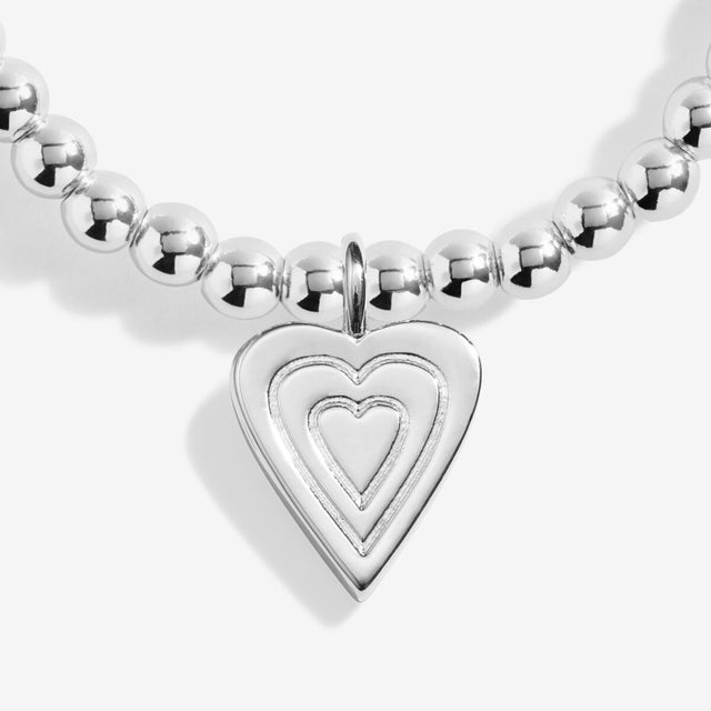 Joma Jewellery Silver Bracelet - With Love - A Little