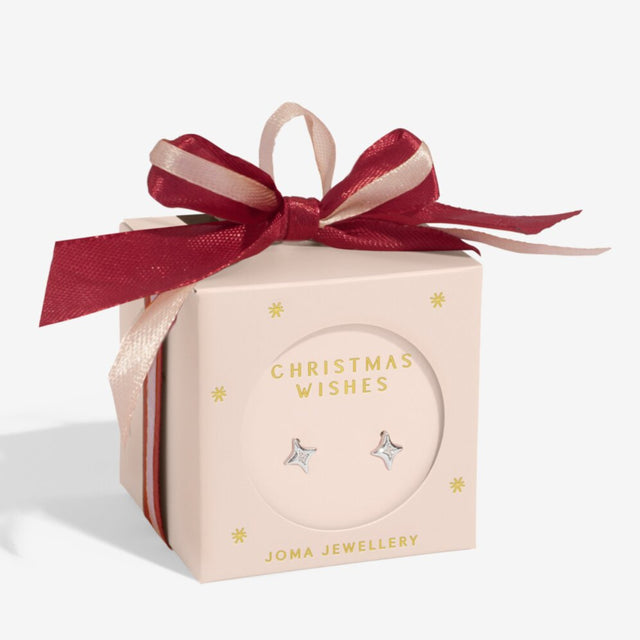 Joma Jewellery Silver Earrings - Christmas Wishes - A Little