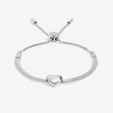 Joma Jewellery Bracelet Bar - Silver Heart Snake