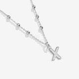 Joma Jewellery Alphabet Necklace - Letter X