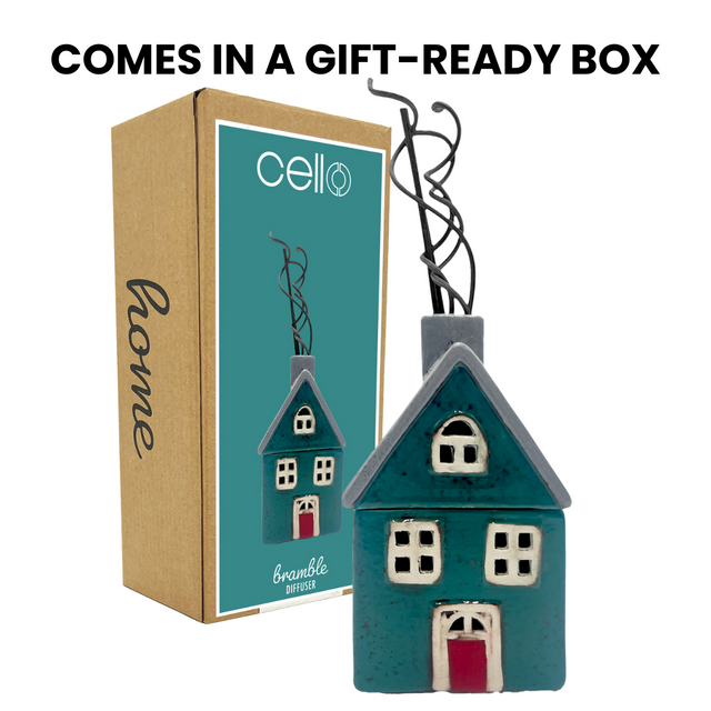 Cello Home Reed Diffuser - Bramble - Green & Grey