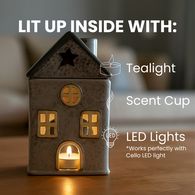 Cello Home - Grey Star Cottage - Tealight Burner