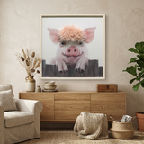 Gleneagles – Pig – 3D Canvas Frame