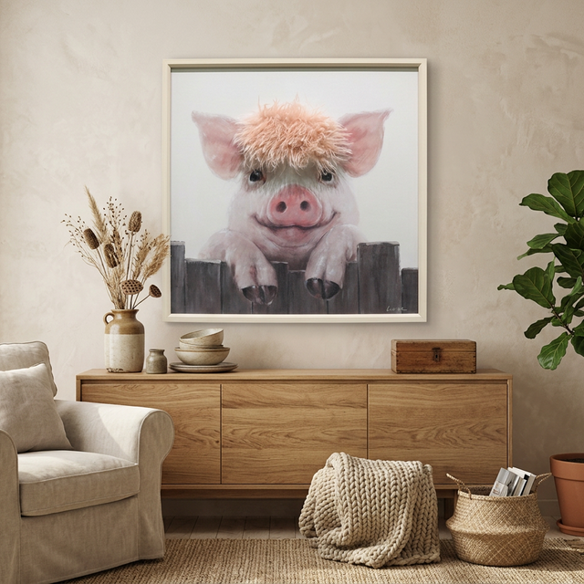 Gleneagles – Pig – 3D Canvas Frame