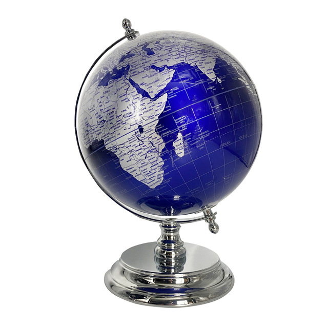 Gleneagles Travel Globe -   Silver & Blue