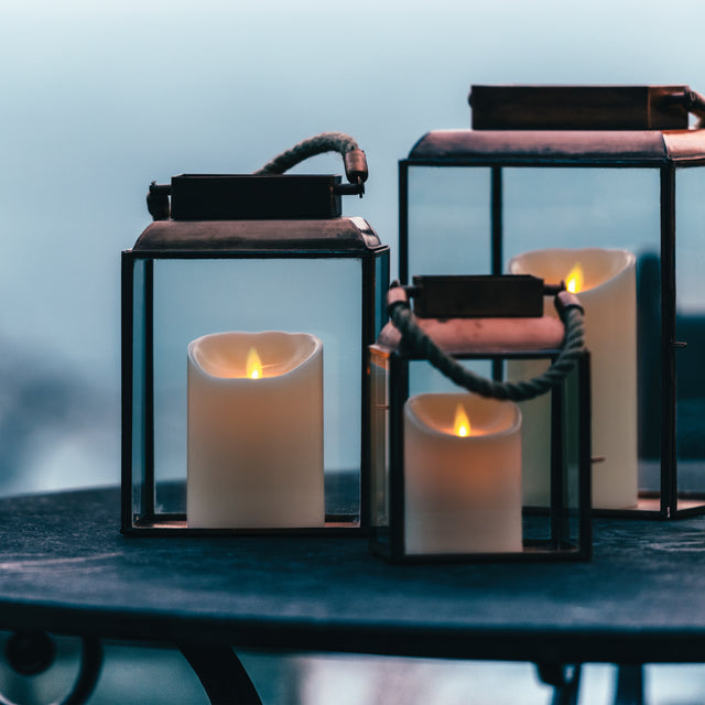 Luminara Outdoor 3.75" x 7.25" Ivory Pillar