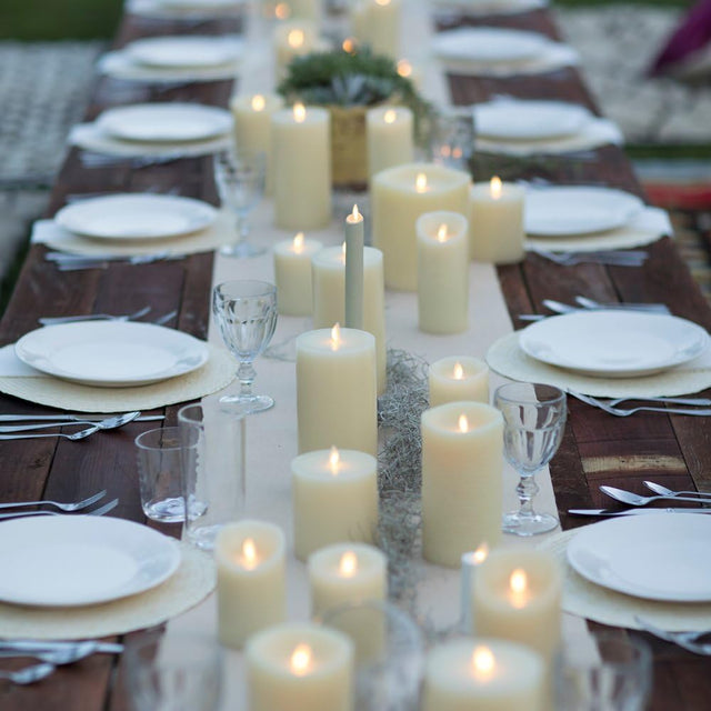 Luminara Indoor 2.0" x 7.9" Ivory Mini Pillar