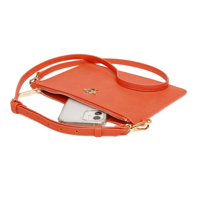 Alice Wheeler Ealing Phone/Clutch Pouch - Orange