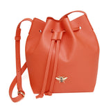 Alice Wheeler Bucket Cross Body Bag - Orange