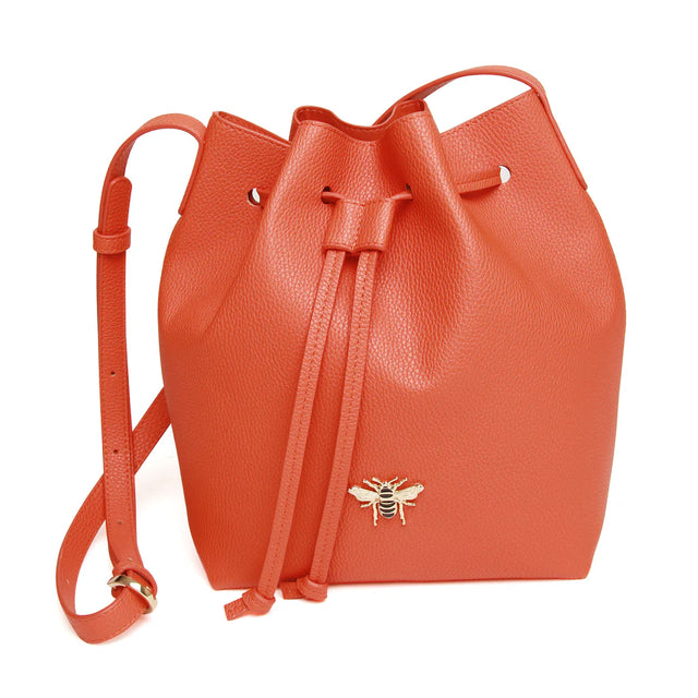 Alice Wheeler Bucket Cross Body Bag - Orange
