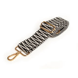 Alice Wheeler Shoulder Strap - Zig Zag Black & White