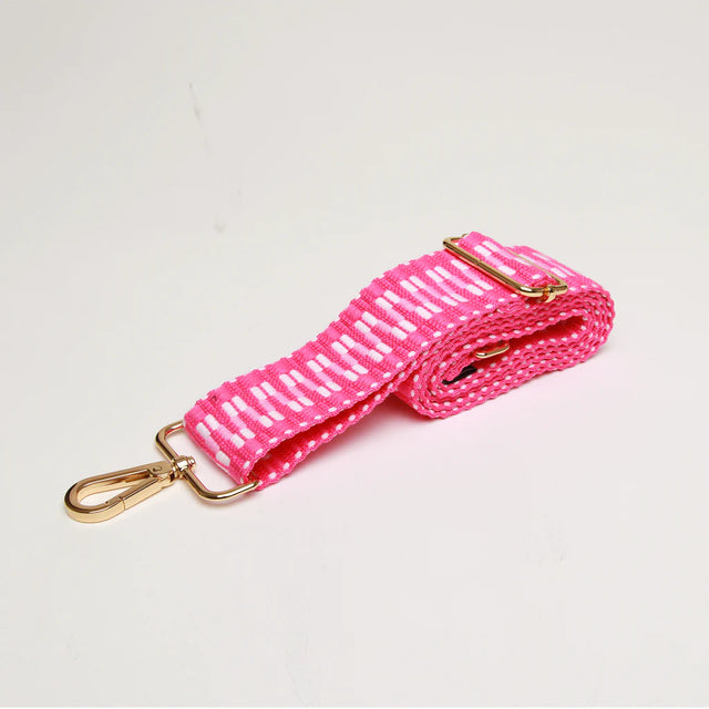 Alice Wheeler Shoulder Strap - Zig Zag Hot Pink