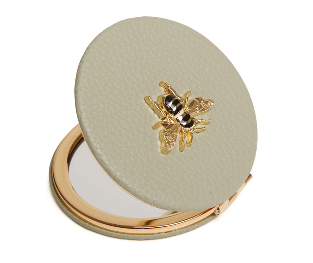 Alice Wheeler Pistachio Round Mirror Compact