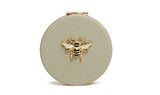 Alice Wheeler Pistachio Round Mirror Compact