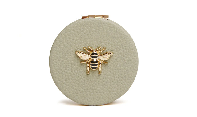 Alice Wheeler Pistachio Round Mirror Compact