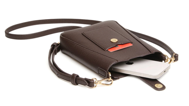 Alice Wheeler Chocolate - Kensington Phone Crossbody Bag