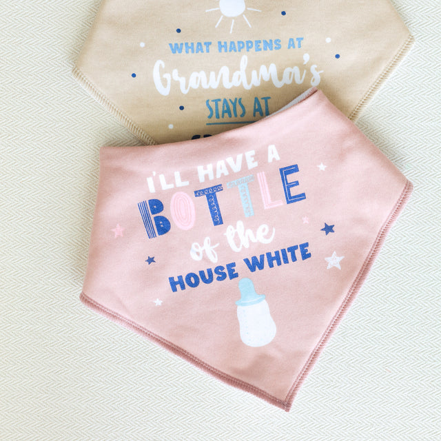 Splosh Baby Bib - House White