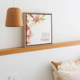 Splosh Blossom Framed Canvas 34x34