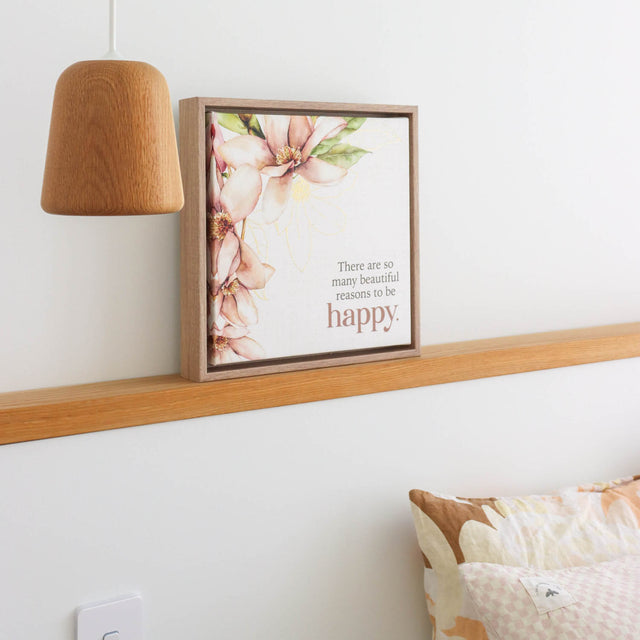 Splosh Blossom Framed Canvas 34x34