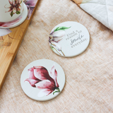 Splosh Blossom Ceramic Coaster Flower Closed