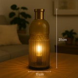 Vintage Large Lamp - Amber