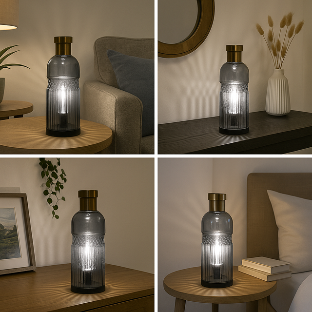 Vintage Medium Lamp - Smoke