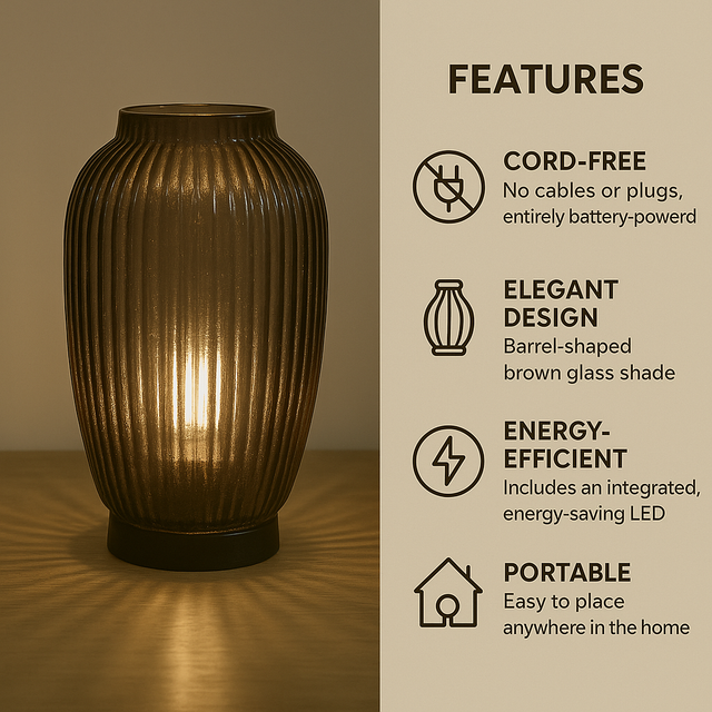 Cello Lighting - Classic Barrel Large Brown