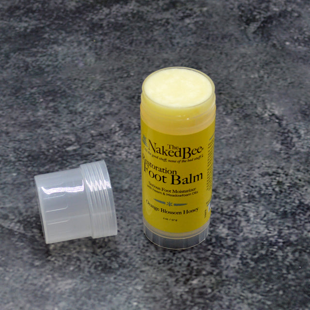 The Naked Bee Orange Blossom Honey Restoration Foot Balm 2oz