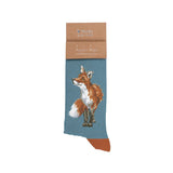 Wrendale Designs Fox Men's Sock - Bright Eyed and Bushy Tailed