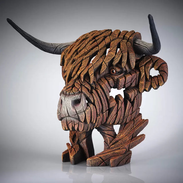 Edge Sculpture - Highland Cow Bust