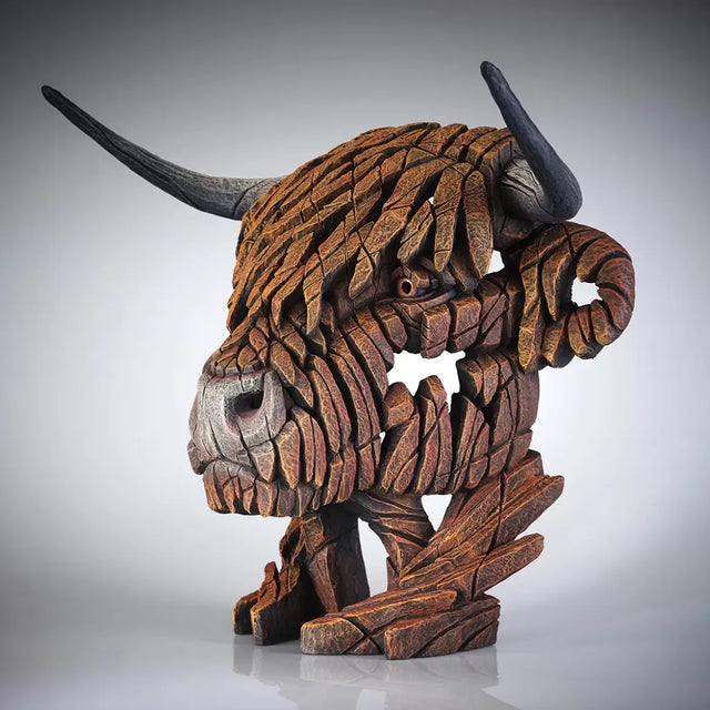 Edge Sculpture - Highland Cow Bust