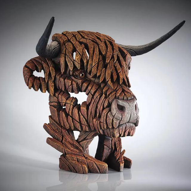 Edge Sculpture - Highland Cow Bust