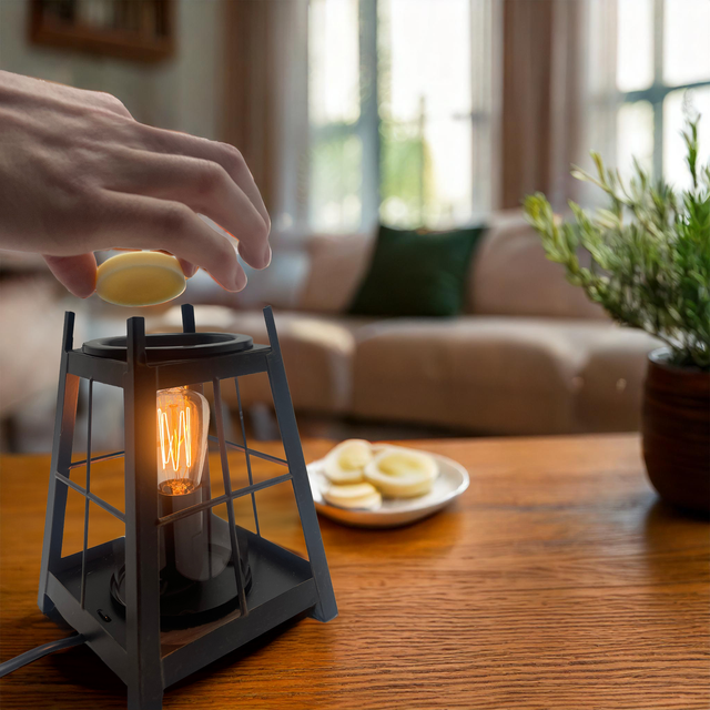 Cello Edison Metal Electric Wax Burner Lantern